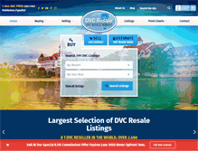 Tablet Screenshot of dvcresalemarket.com